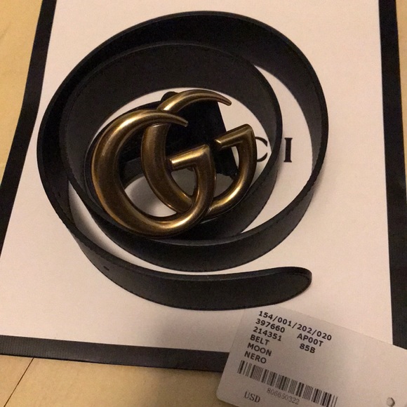 Gucci Accessories - Authentic Gucci Logo Belt Size 26-28